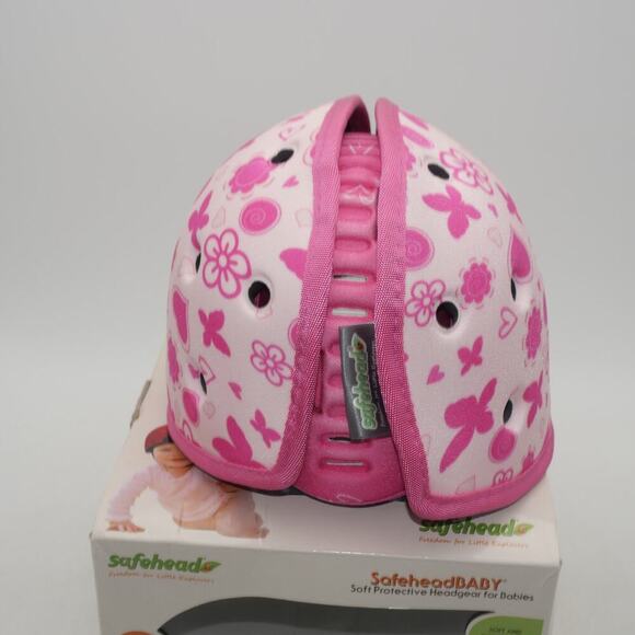 NEW Safehead Soft Protective Headgear Helmet  Baby 7-24 Months Butterfly Pink - Picture 4 of 8